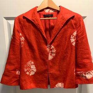 Lafayette 148 linen blazer/jacket. Pet free, smoke free home.